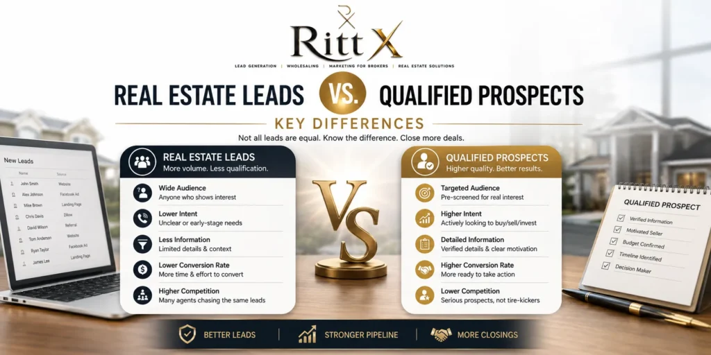 Real Estate Leads vs. Qualified Prospects: Key Differences